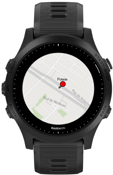 Display station on map